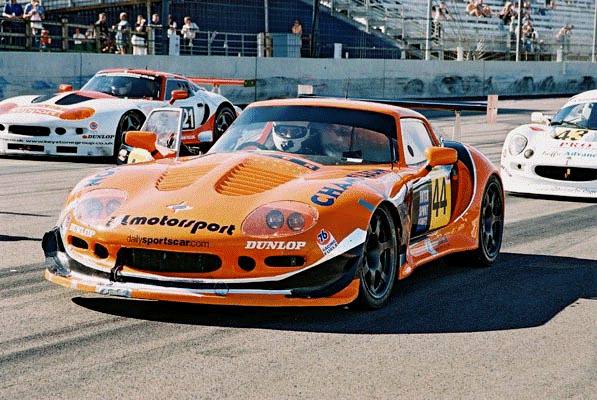 Cars together at back of grid.